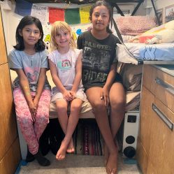 Visita das irmãs Luana e Sofia