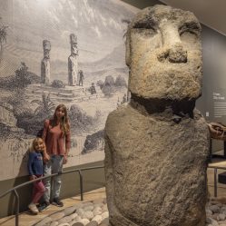 Moai no Museu Arqueológico