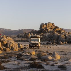 Acampamos em Punta Rascamoño