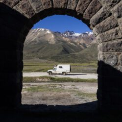 Nosso acampamento foi aí