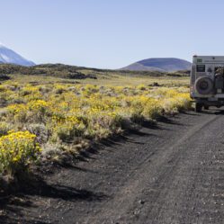 Estrada de lava preta