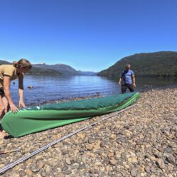 Hora de montar a canoa