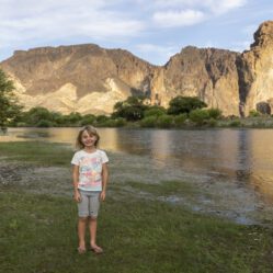 A beira de um lindo rio