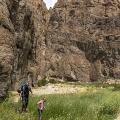 Caminhamos até o final do cânion