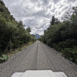 Estrada secundária depois de La Junta